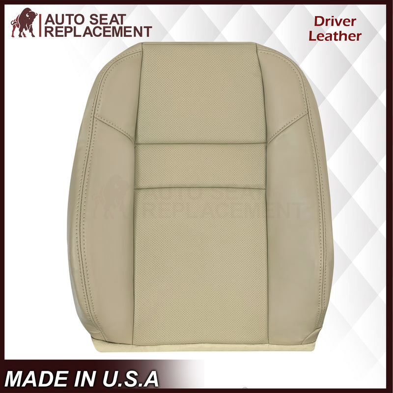 2004-2008 Acura TSX Driver Or Passenger Replacement Genuine Leather / Synthetic Leather Seat Covers: Perforated, Tan