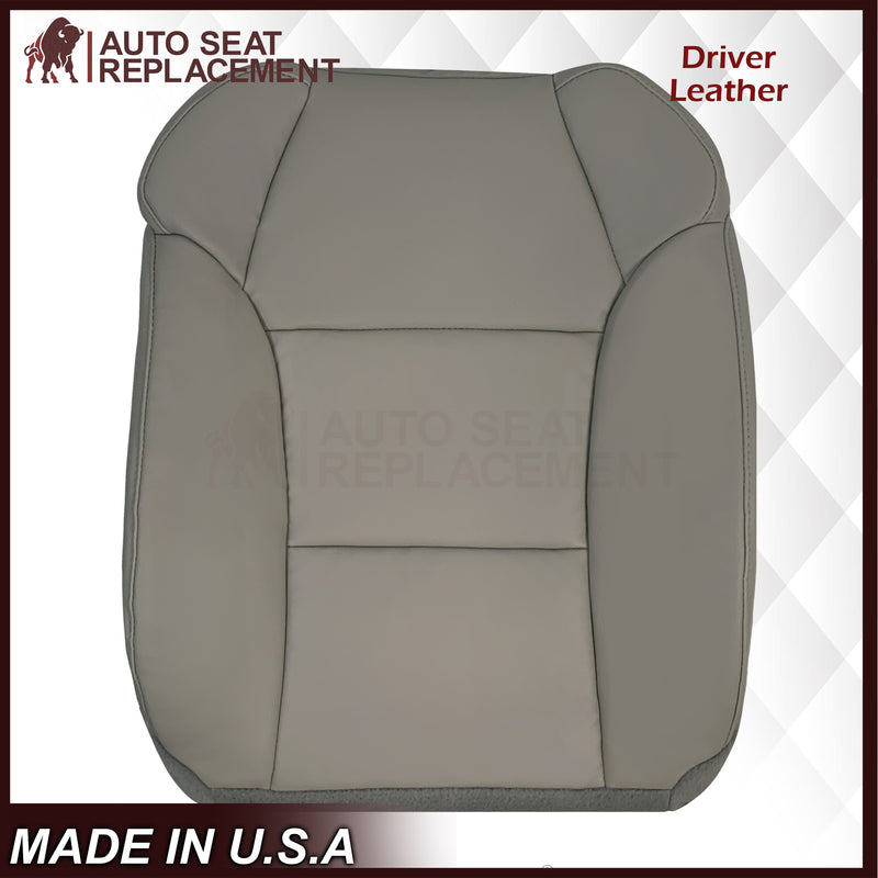 2007 - 2013 Acura MDX Driver Or Passenger Replacement Seat Covers: Non-Perforated Gray