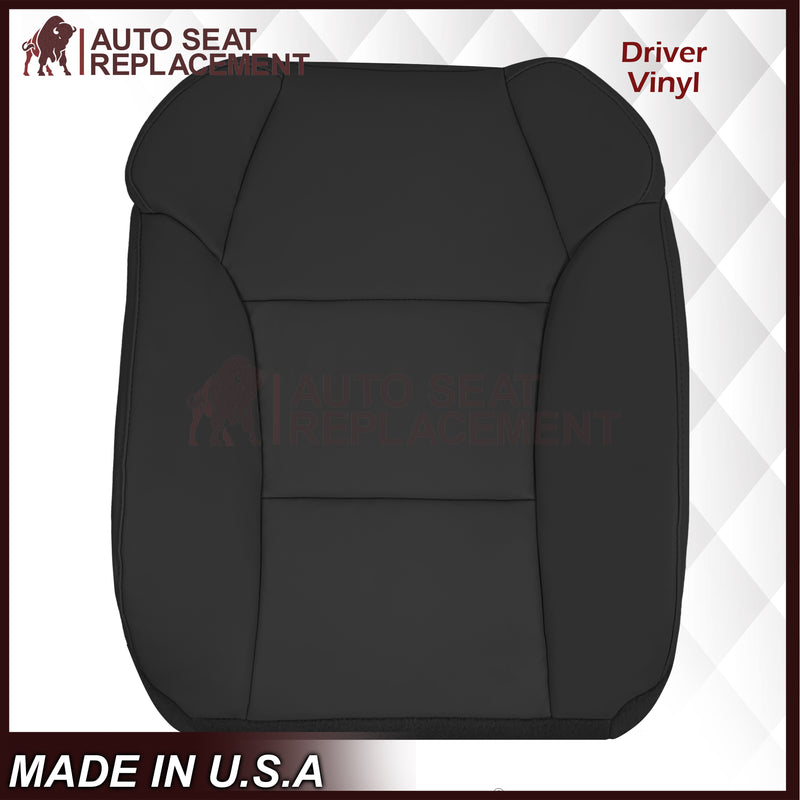 2007 - 2013 Acura MDX Driver Or Passenger Replacement Seat Covers: Non-Perforated Black