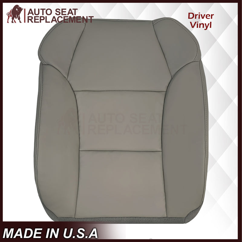 2007 - 2013 Acura MDX Driver Or Passenger Replacement Seat Covers: Non-Perforated Gray