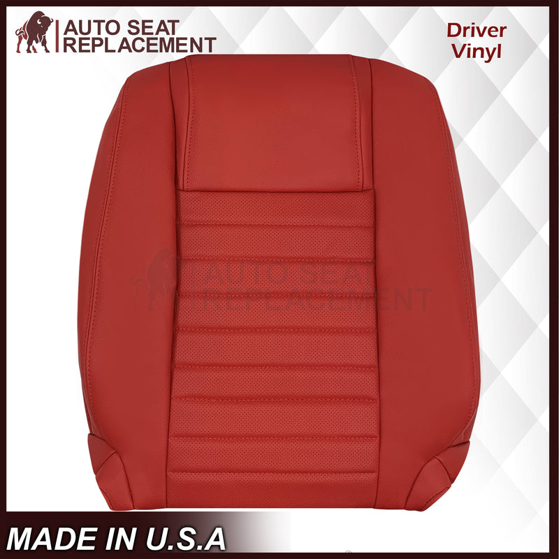 2005-2009 Ford Mustang Synthetic Leather Replacement Seat Cover In Crimson Red : Choose From Variation - Auto Seat Replacement