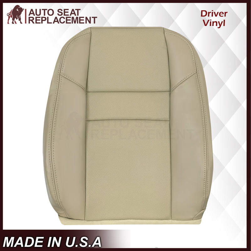 2004-2008 Acura TSX Driver Or Passenger Replacement Genuine Leather / Synthetic Leather Seat Covers: Perforated, Tan