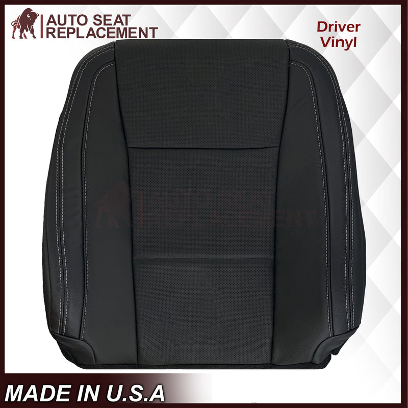 2015-2017 Ford F150 Lariat Charcoal Black Replacement Seat Covers in Leather or Synthetic Leather