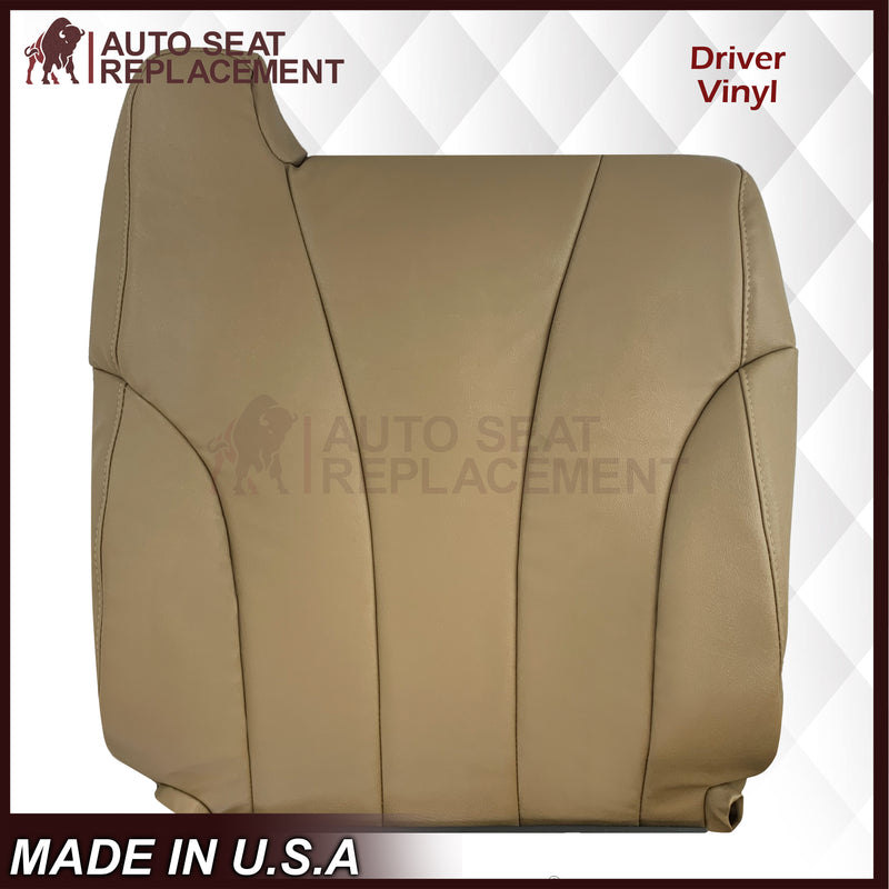 1999-2002 Chevy Silverado Work Truck in Dark Oak Tan Synthetic Leather