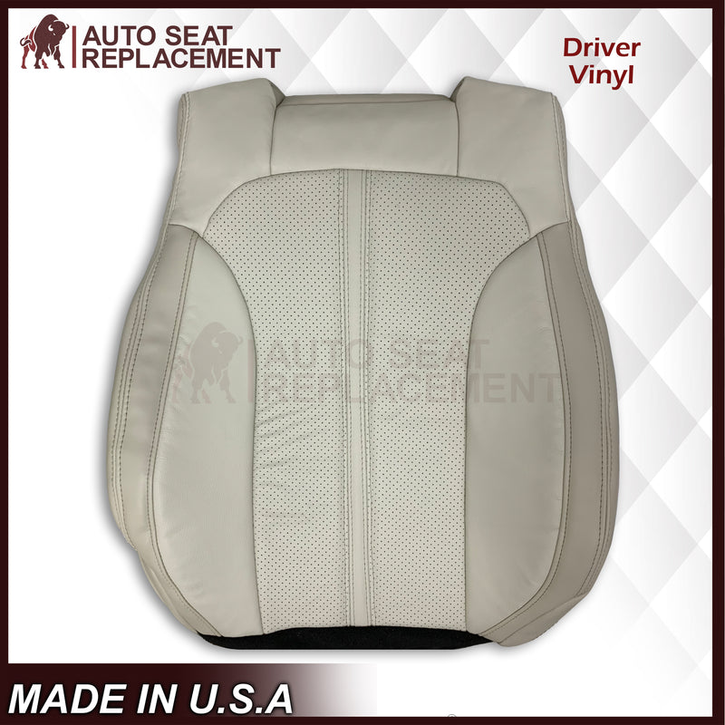 2009 - 2012 Lincoln MKS Replacement Seat Covers in Tan: Choose Genuine Leather or Vinyl