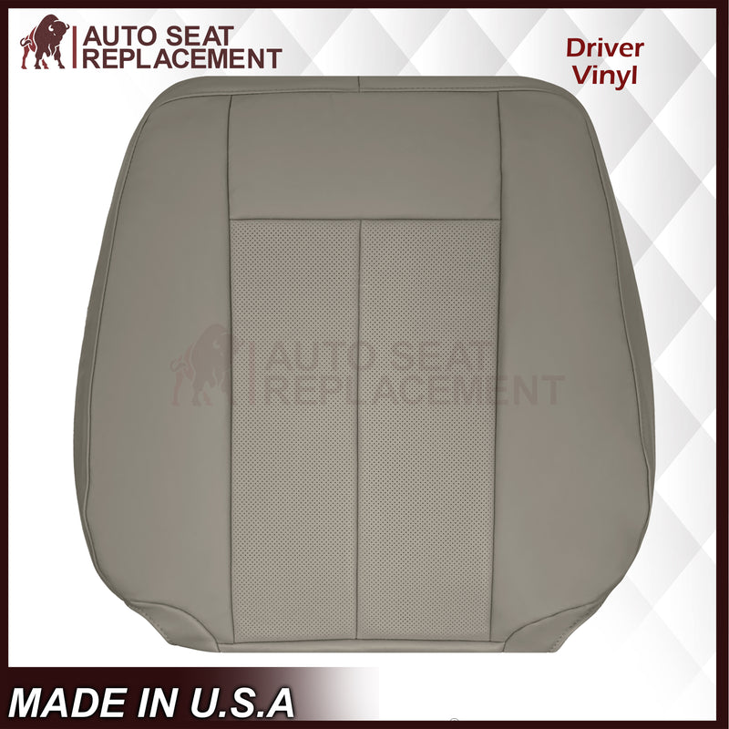 2007-2014 Ford Expedition Eddie Bauer/XLT PERFORATED Leather Replacement Seat Cover in Gray - Auto Seat Replacement