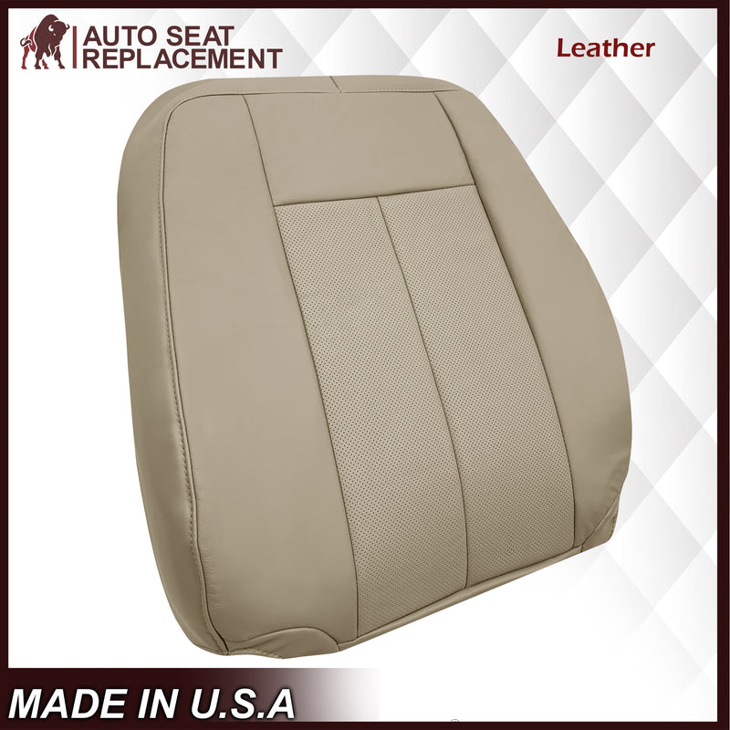 2007-2014 Ford Expedition Eddie Bauer/XLT Replacement Perforated Genuine Leather/Syn. Leather Seat Cover In Tan - Auto Seat Replacement