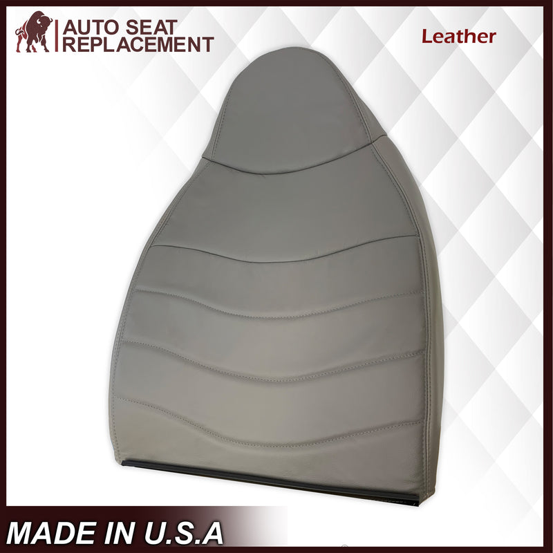 1996-1999 Ford F150 Lariat XLT Seat Cover in Medium Graphite Gray: Choose Leather or Vinyl