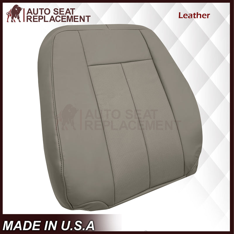 2007-2014 Ford Expedition Eddie Bauer/XLT PERFORATED Leather Replacement Seat Cover in Gray - Auto Seat Replacement