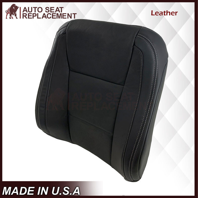 2015-2017 Ford F150 Lariat Charcoal Black Replacement Seat Covers in Leather or Synthetic Leather