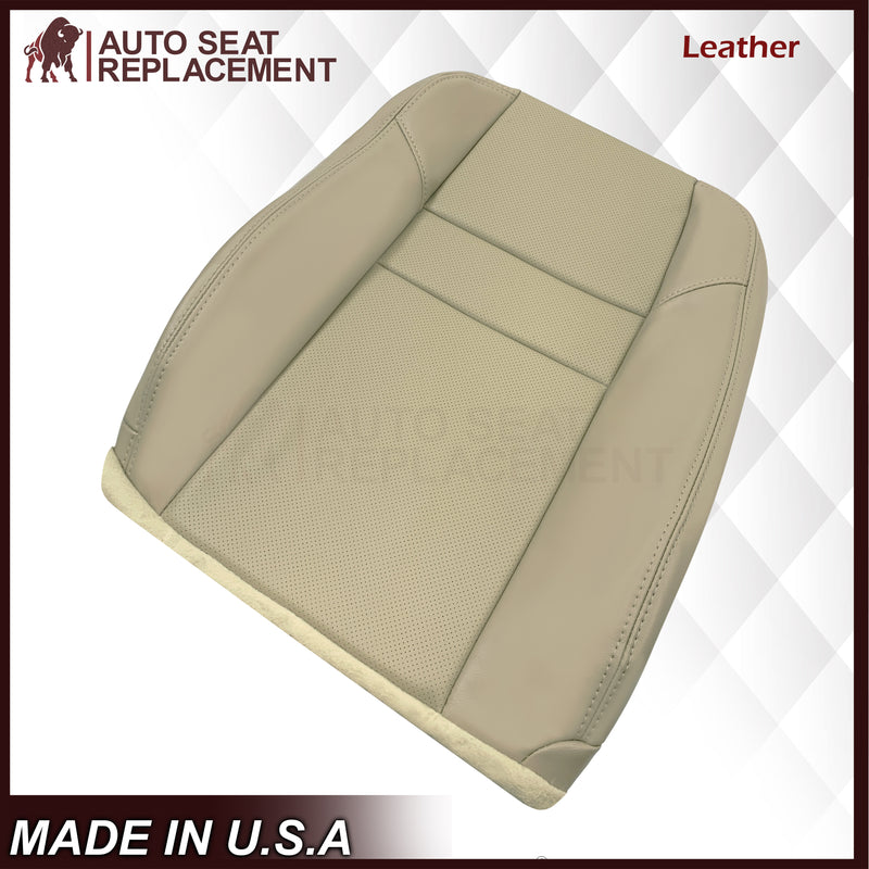 2004-2008 Acura TSX Driver Or Passenger Replacement Genuine Leather / Synthetic Leather Seat Covers: Perforated, Tan