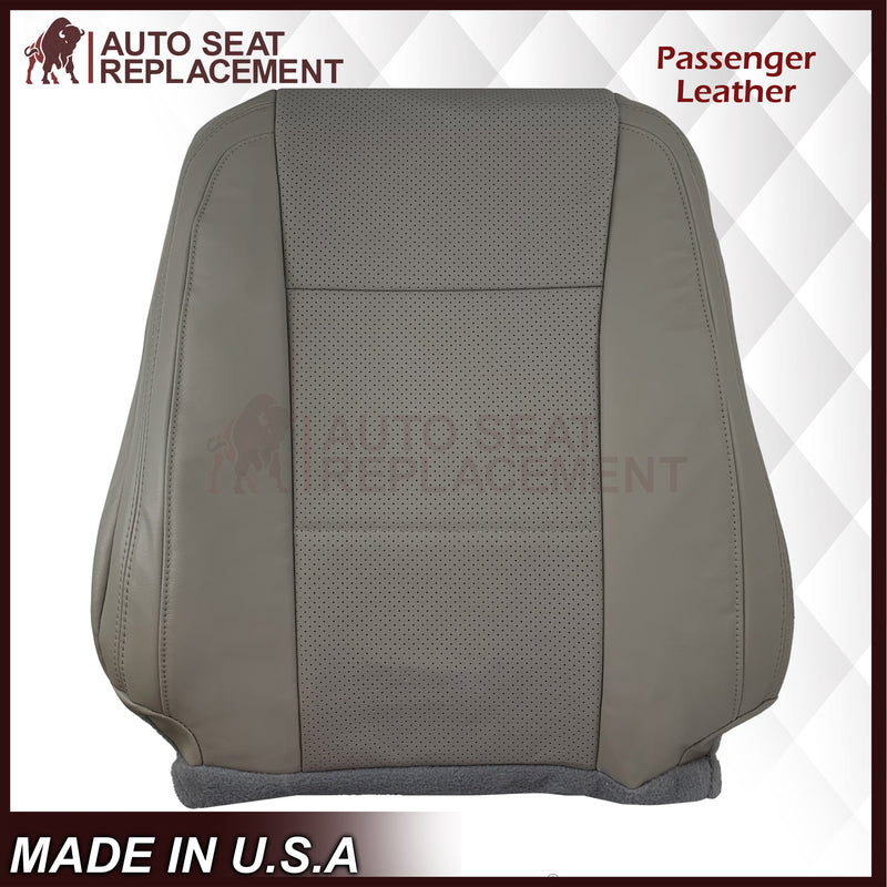 2015 - 2017 Ford F-150 Lariat Gray Replacement Seat Covers in Perforated Leather or Synthetic Leather