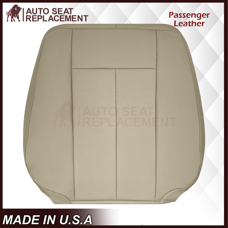2007-2014 Ford Expedition Eddie Bauer/XLT Replacement Perforated Genuine Leather/Syn. Leather Seat Cover In Tan - Auto Seat Replacement