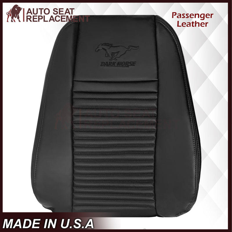 2003-2004 Ford Mustang Mach 1 ONE Replacement Leather Seat Cover in Ebony Black: Choose From Variation - Auto Seat Replacement