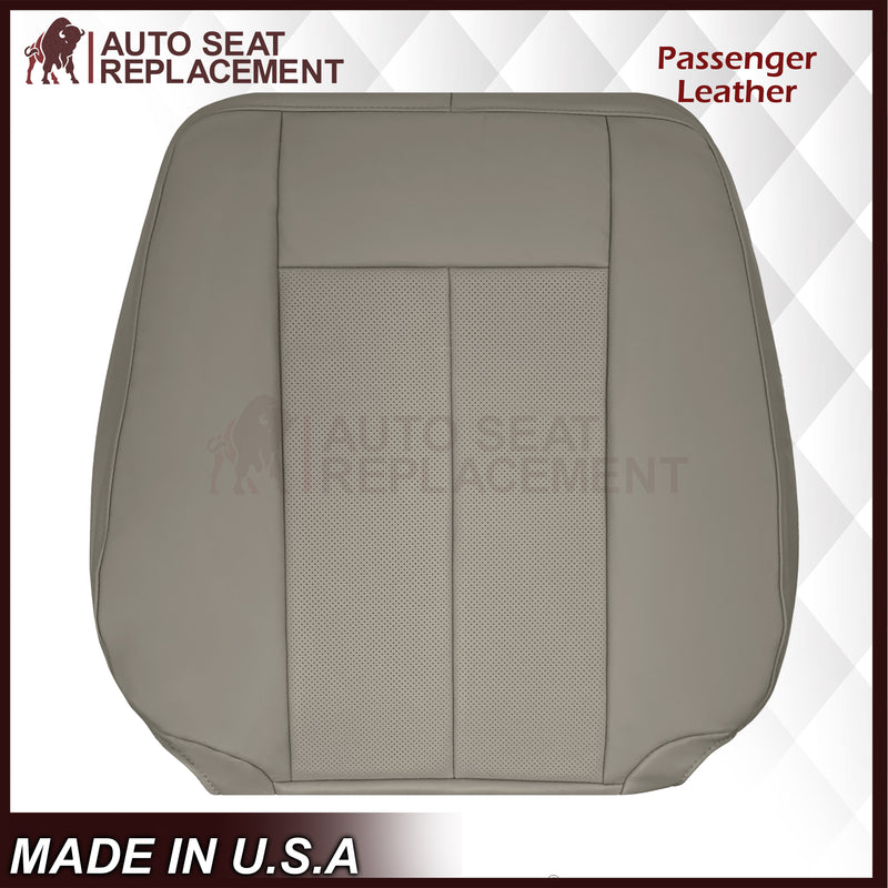 2007-2014 Ford Expedition Eddie Bauer/XLT PERFORATED Leather Replacement Seat Cover in Gray - Auto Seat Replacement