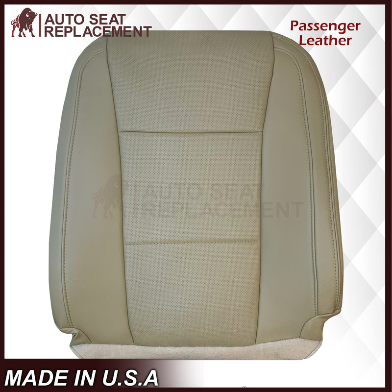 2015-2017 Ford F-150 Lariat Light Cashmere Tan Replacement Seat Covers in Genuine Leather or Synthetic Leather: Choose your pieces