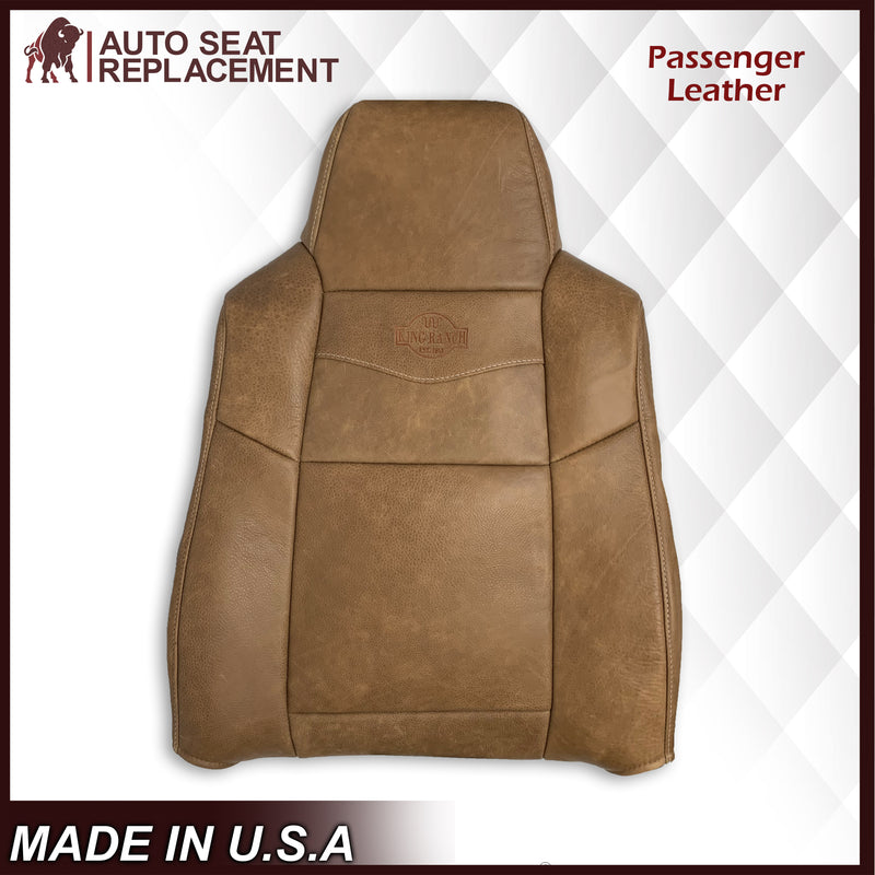 2002-2007 Ford F250 F350 King Ranch Replacement Raw Cowhide Genuine Leather OR Vinyl Front Seat Cover