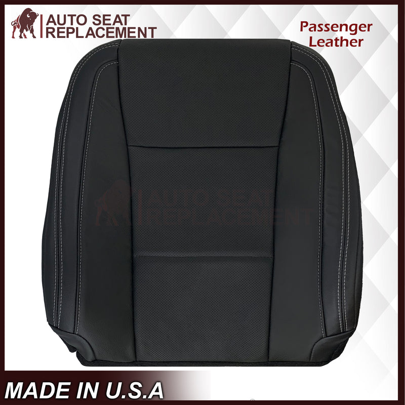 2015-2017 Ford F150 Lariat Charcoal Black Replacement Seat Covers in Leather or Synthetic Leather