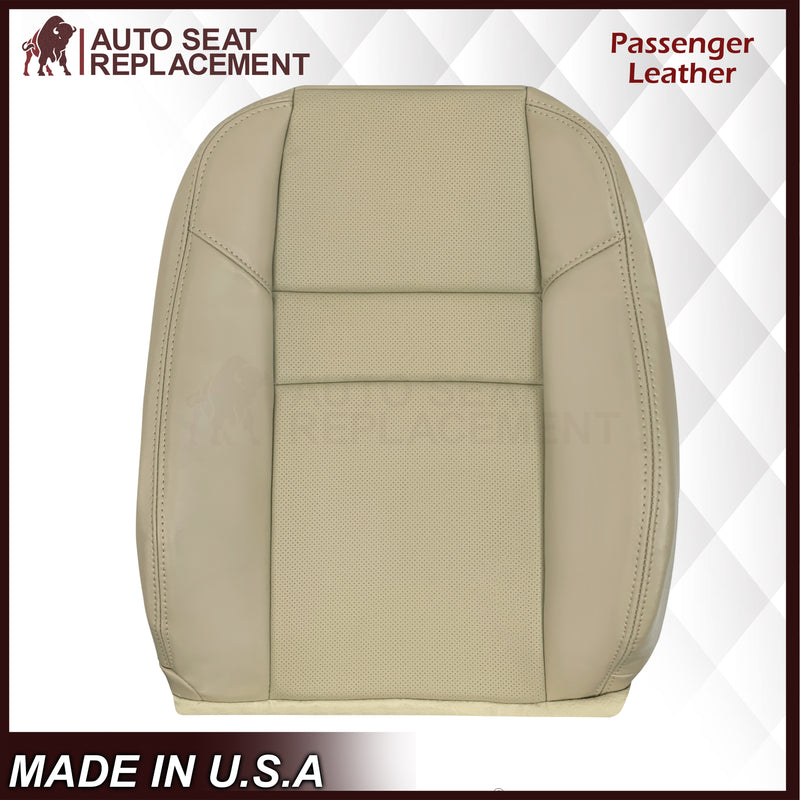 2004-2008 Acura TSX Driver Or Passenger Replacement Genuine Leather / Synthetic Leather Seat Covers: Perforated, Tan