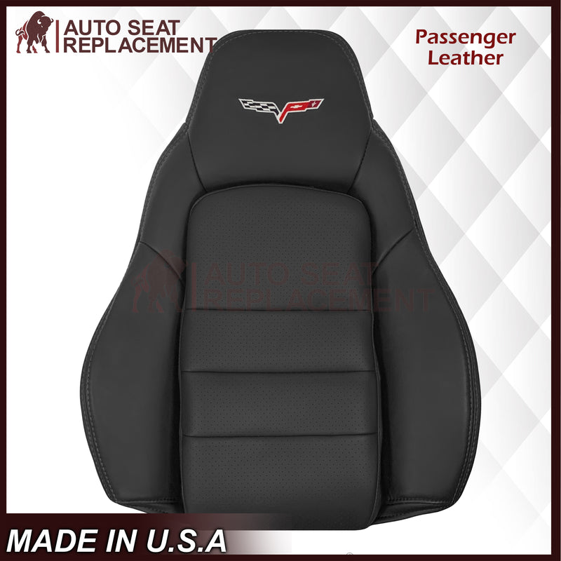 2005 - 2013 Chevy Corvette Replacement Black Perforated Seat Covers