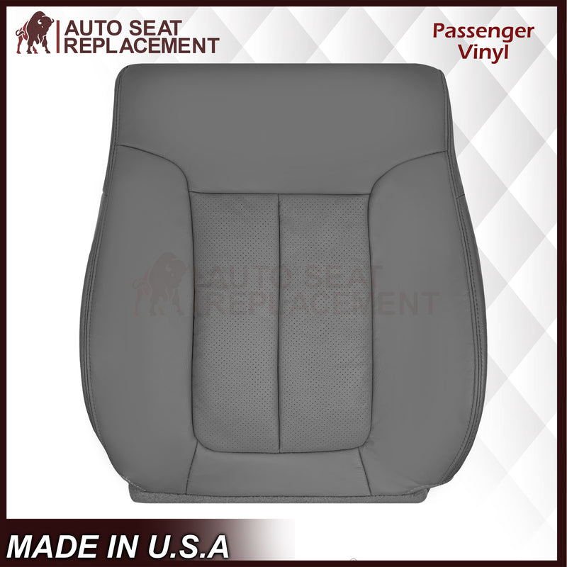2009 - 2014 Ford F150 Lariat Crew Cab Perforated Replacement Seat Cover Steel Gray