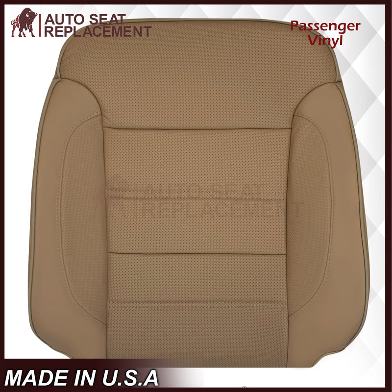 2014-2019 GMC Sierra Denali Perforated Genuine Leather Replacement Seat Cover In Dune Tan - Auto Seat Replacement