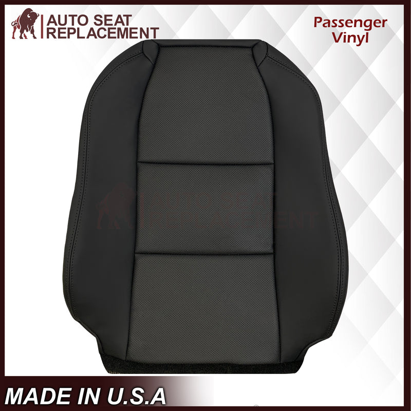 2005 - 2008 Acura TL Driver Or Passenger Replacement Genuine Leather or Synthetic Leather Seat Covers: Perforated Black