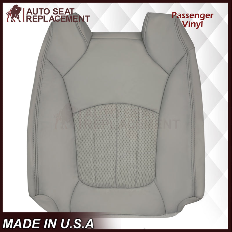 2009-2012 Chevrolet Traverse LT/LTZ Driver or Passenger Replacement Seat Cover: Perforated, Gray - Auto Seat Replacement