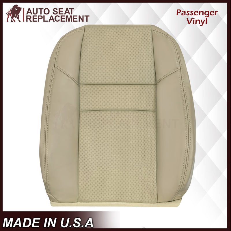 2004-2008 Acura TSX Driver Or Passenger Replacement Genuine Leather / Synthetic Leather Seat Covers: Perforated, Tan