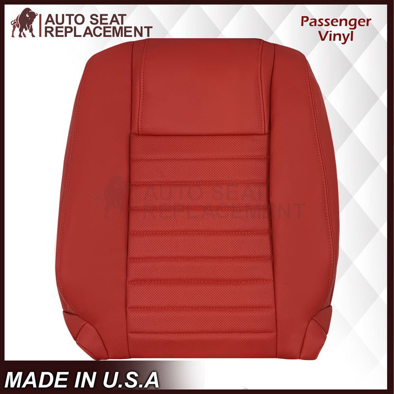 2005-2009 Ford Mustang Synthetic Leather Replacement Seat Cover In Crimson Red : Choose From Variation - Auto Seat Replacement