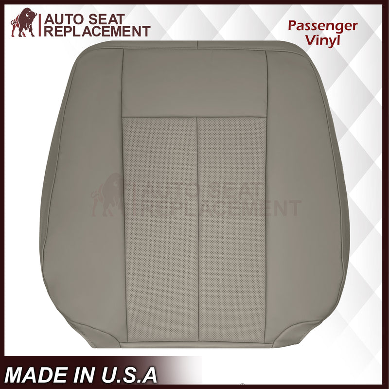 2007-2014 Ford Expedition Eddie Bauer/XLT PERFORATED Leather Replacement Seat Cover in Gray - Auto Seat Replacement