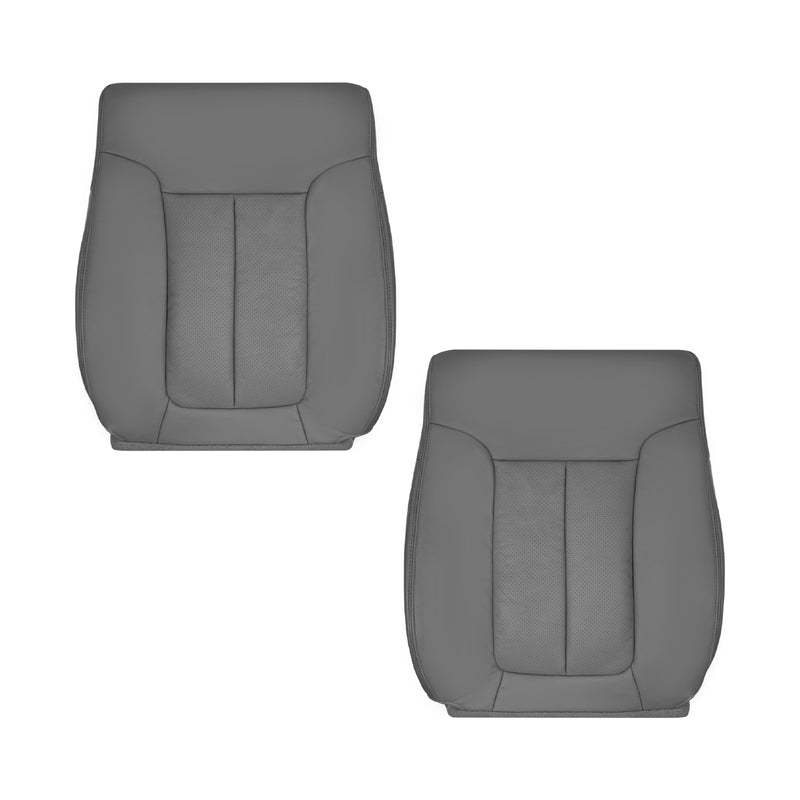 2009 - 2014 Ford F150 Lariat Crew Cab Perforated Replacement Seat Cover Steel Gray
