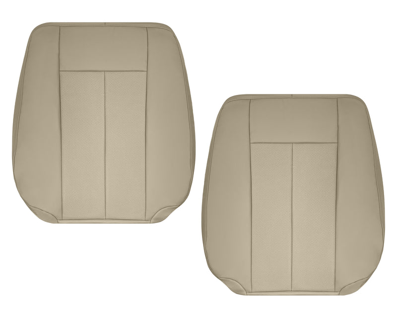 2007-2014 Ford Expedition Eddie Bauer/XLT Replacement Perforated Genuine Leather/Syn. Leather Seat Cover In Tan - Auto Seat Replacement