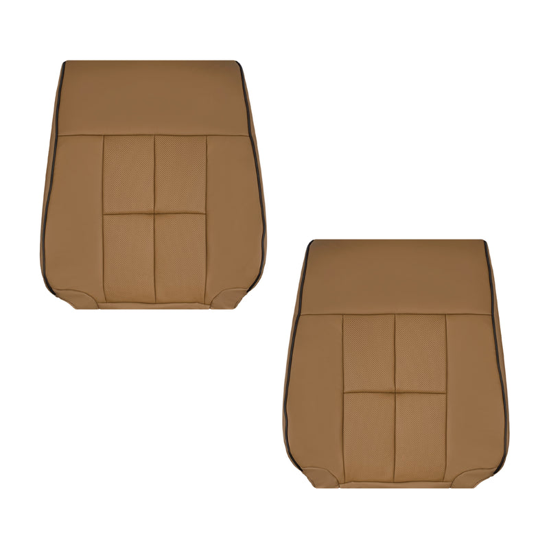 2011-2014 Lincoln Navigator Replacement Leather or Syn. Leather Seat Covers: Perforated, Canyon Tan