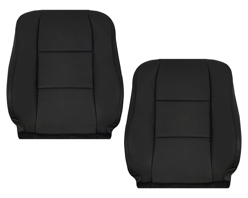 2005 - 2008 Acura TL Driver Or Passenger Seat Covers In Black: Choose Leather OR Synthetic Leather