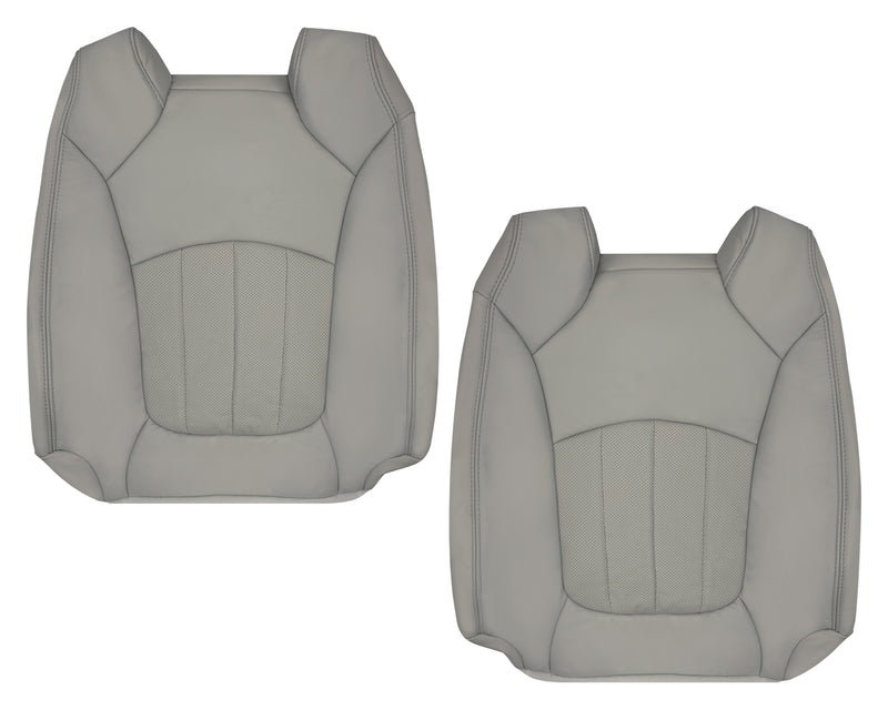 2009-2012 Chevrolet Traverse LT/LTZ Driver or Passenger Replacement Seat Cover: Perforated, Gray - Auto Seat Replacement