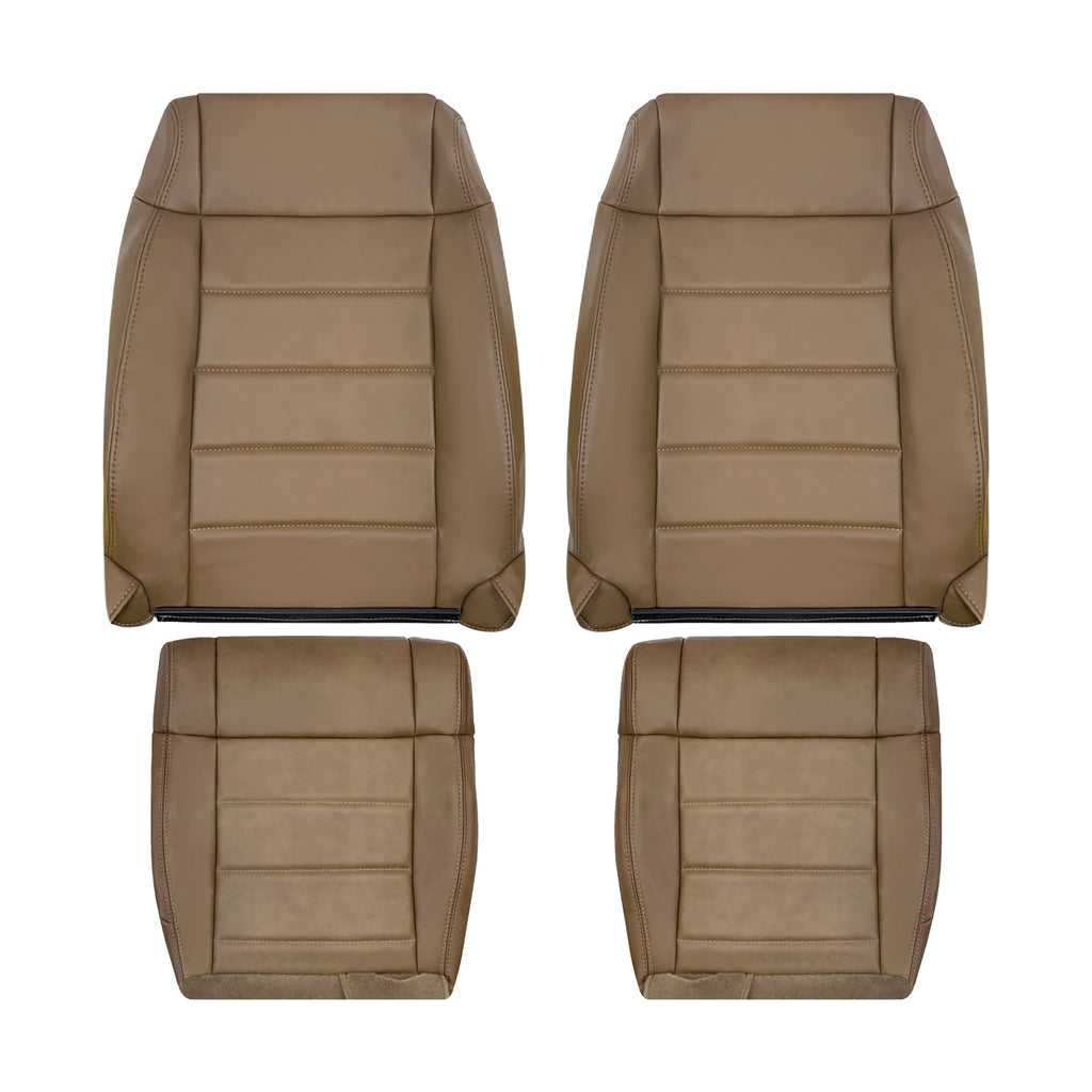 2007-2012 Jeep Wrangler-Replacement Driver OR Passenger Seat Cover In Dark Saddle Brown