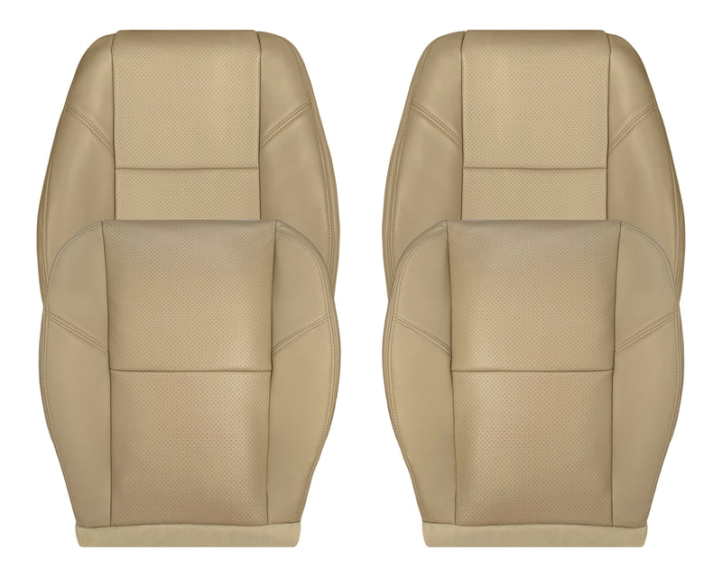 2007-2014 Chevy Silverado Suburban Tahoe Perforated Seat Cover in Light Cashmere Tan: Choose From Variation