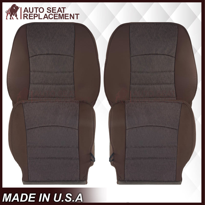 2013 - 2018 Dodge Ram 1500 2500 SLT Outdoorsman Cloth Seat Covers In Brown