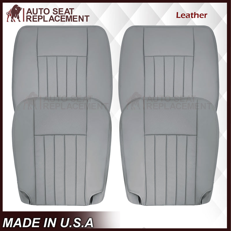 2003 2004 Lincoln Navigator Replacement Seat Covers in Gray: Choose Genuine Leather or Vinyl - Auto Seat Replacement
