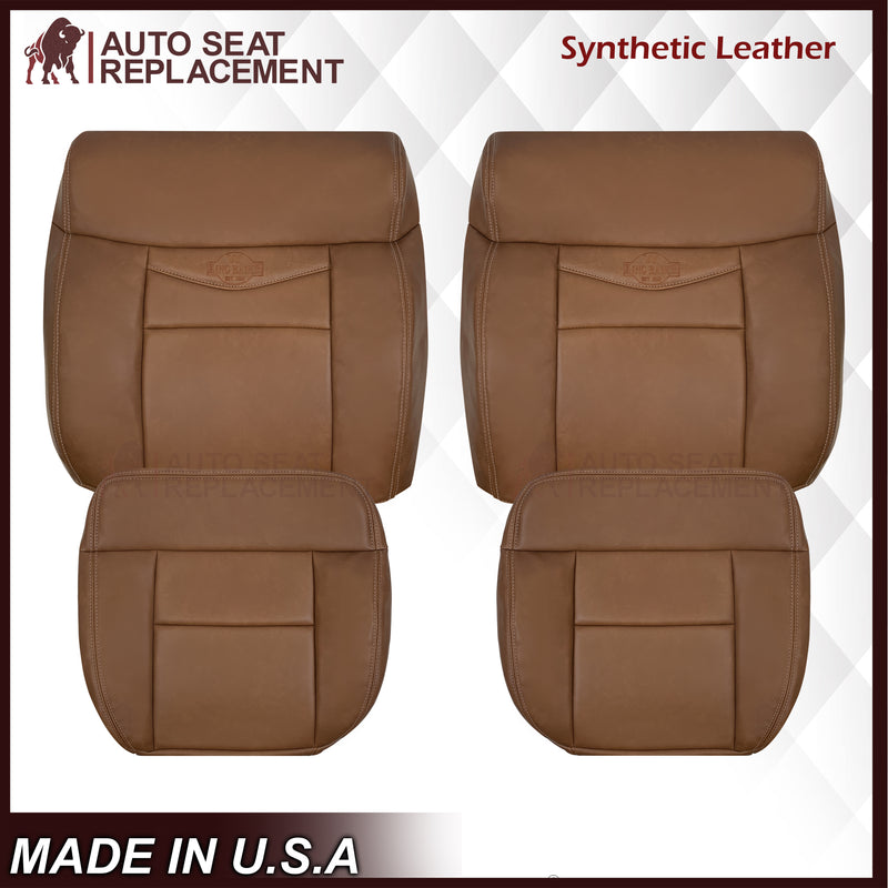 2004-2008 Ford F-150 King Ranch Replacement Synthetic Leather Seat Covers In King Ranch