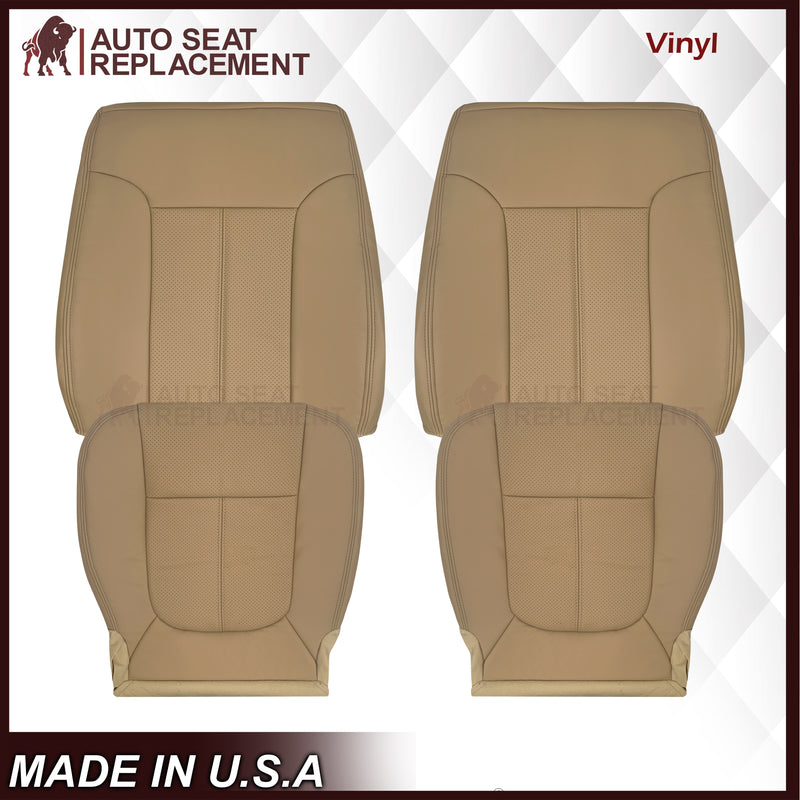 2011-2016 Ford F-250 F-350 F-450 Lariat Seat Cover Replacement in Adobe Tan: Choose From Variants