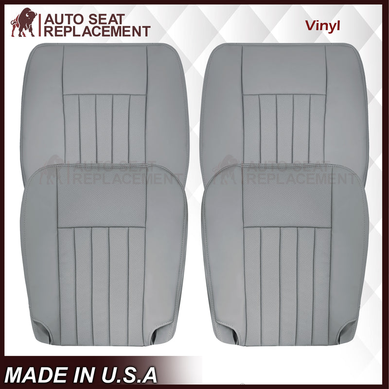 2003 2004 Lincoln Navigator Replacement Seat Covers in Gray: Choose Genuine Leather or Vinyl - Auto Seat Replacement