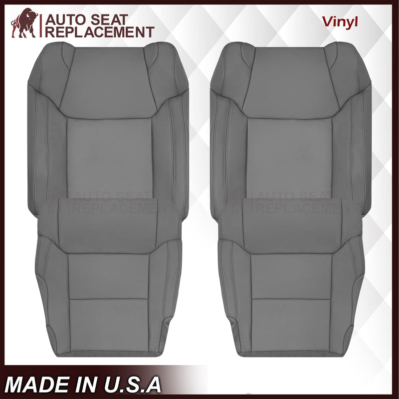 2014-2021 Toyota Tundra Work Truck Driver OR Passenger Side Replacement Leather OR Synthetic Leather Seat Cover: Graphite Gray