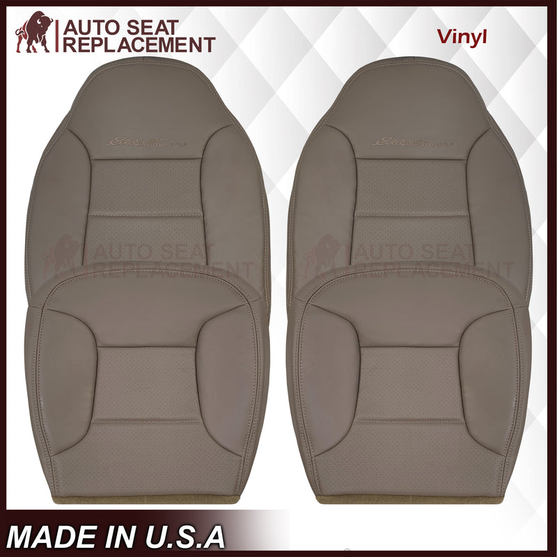 1992 - 1996 Ford Bronco Eddie Bauer Front & Second Row Synthetic Leather Seat Covers In Mocha Tan