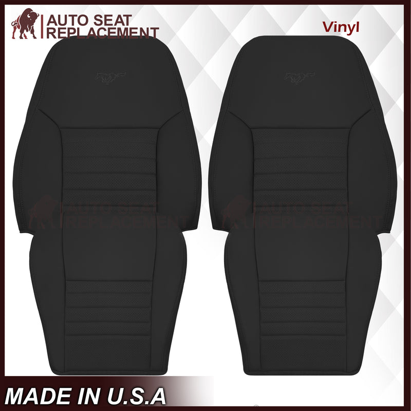 1999-2004 Ford Mustang GT Convertible Replacement Seat Cover in Dark Charcoal Black: Choose From Variation