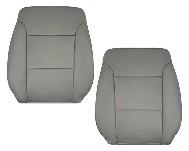 2014-2024 Chevy Silverado 4500HD 5500HD 6500HD WORK TRUCK Synthetic Leather Seat Covers: Gray