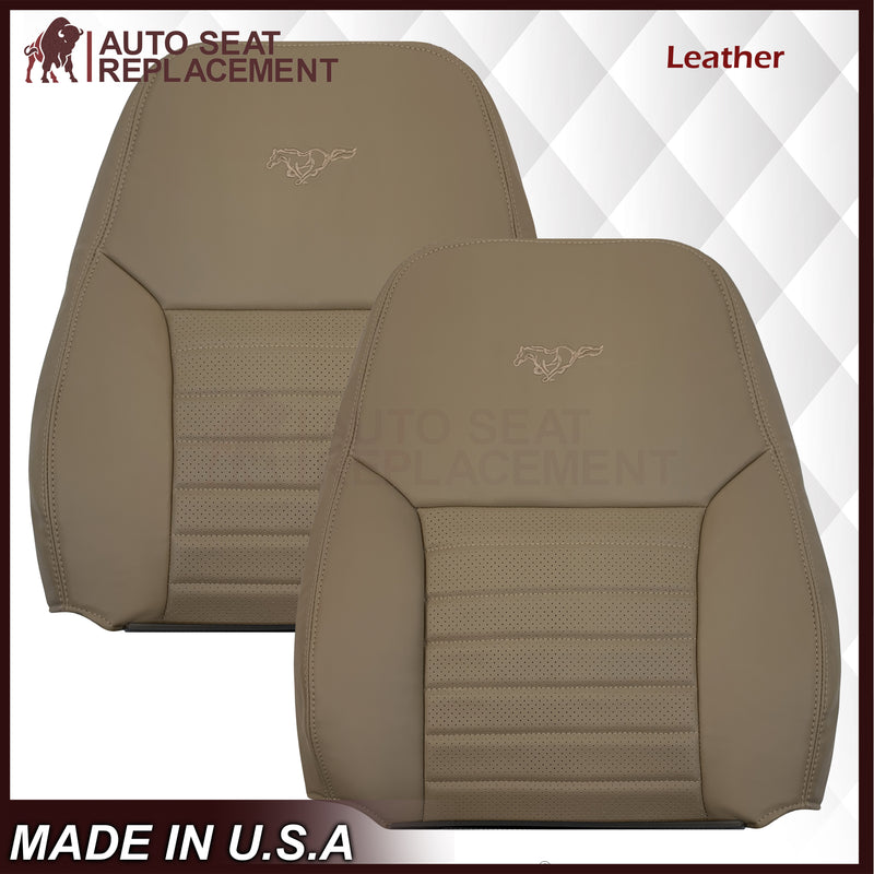 1999-2004 Ford Mustang GT Convertible in Medium Parchment Tan: Choose Genuine Leather OR Synthetic Leather