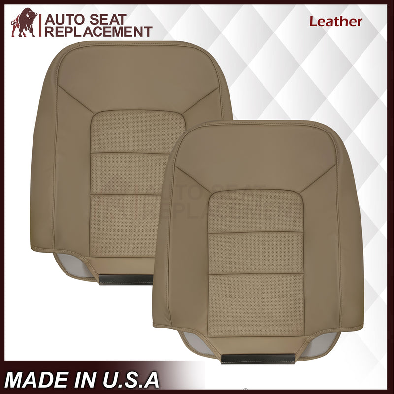 2005 2006 Ford Expedition Limited Perforated Tan Seat Covers: Choose Leather or Vinyl