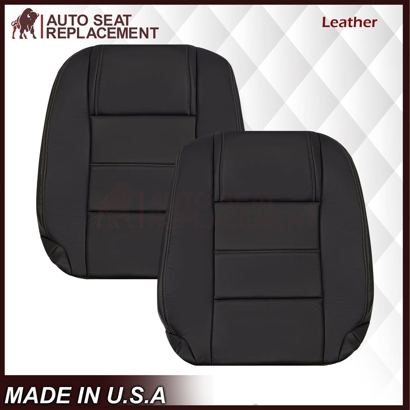 2005-2009 Ford Mustang Coupe GT V6 Leather Replacement Seat Covers in Black
